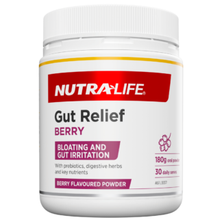 Nutra-Life Gut Relief 180g Oral Powder - Berry Flavour
