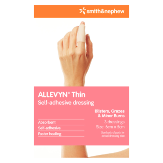 Allevyn Thin Self-Adhesive Dressing 3 Pack (6cm x 5cm)