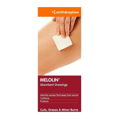 MELOLIN Absorbent Dressings 100 Pack (10cm x 10cm)