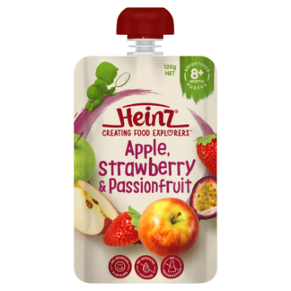 Heinz Food Pouch 120g - Apple, Strawberry & Passionfruit Flavour