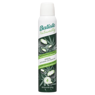 Batiste Naturally Dry Shampoo 200mL - Coconut Milk & Hemp Seed Oil