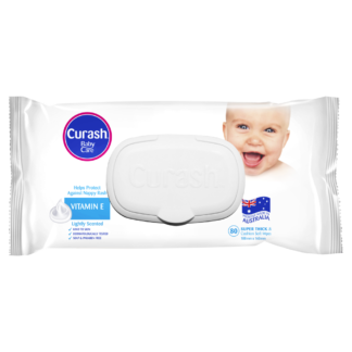 Curash Baby Wipes Vitamin E 80 Pack