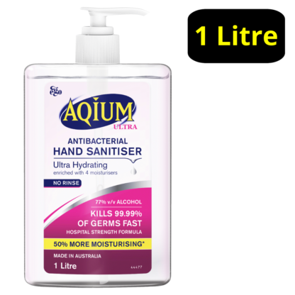 Aqium Ultra Anti-bacterial Hand Sanitiser 1 Litre Pump