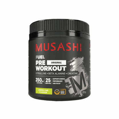 Musashi Fuel Pre Workout Lemon Lime Flavour 225g