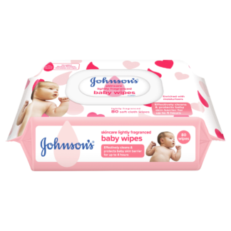 Johnson's Baby Skincare Lightly Fragranced Wipes 80 Pack