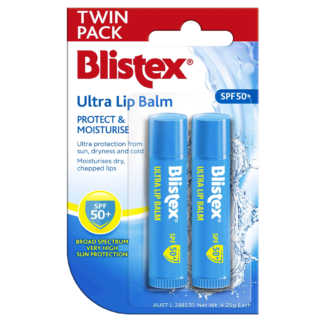 Blistex Ultra Lip Balm SPF50+ 4.25g Twin Pack