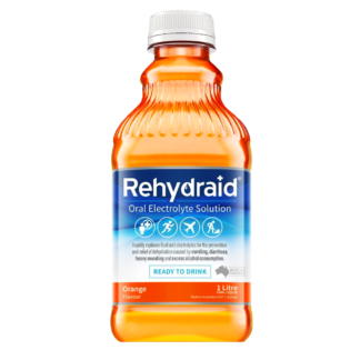 Rehydraid Oral Electrolyte Solution 1 Litre - Orange Flavour