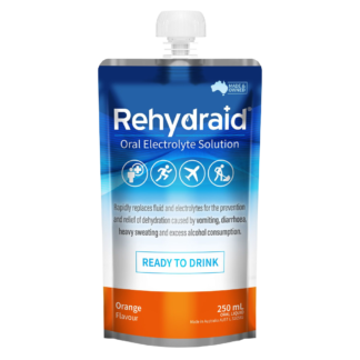Rehydraid Oral Electrolyte Solution 250mL - Orange Flavour