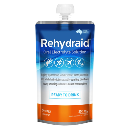 Rehydraid Oral Electrolyte Solution 250mL - Orange Flavour