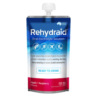 Rehydraid Oral Electrolyte Solution 250mL - Apple + Raspberry Flavour