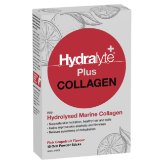 Hydralyte Plus Collagen with Hydrolysed Marine Collagen 10 Oral Powder Sticks