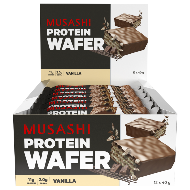 Musashi Protein Wafer 12 X 40g Bars Vanilla Flavour Discount Chemist 2241