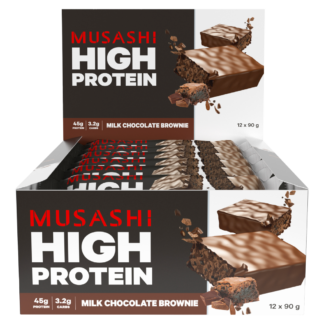MUSASHI High Protein Bars - Milk Chocolate Brownie
