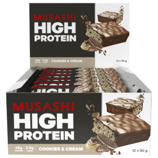 MUSASHI High Protein Bars - Cookies & Cream
