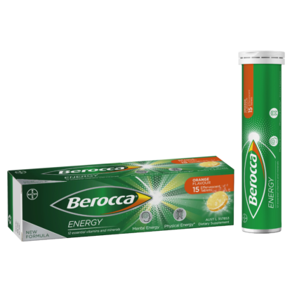 Berocca Energy 15 Effervescent Tablets - Orange Flavour