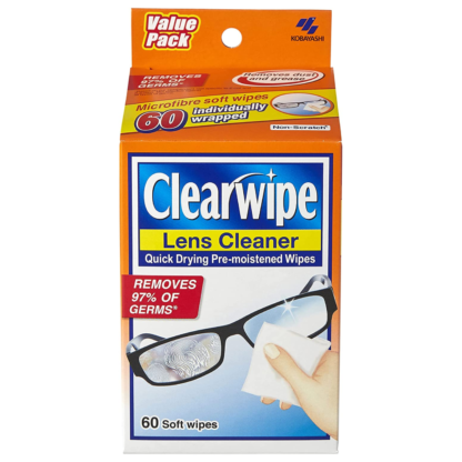 Clearwipe Lens Cleaner Wipes 60 Pack