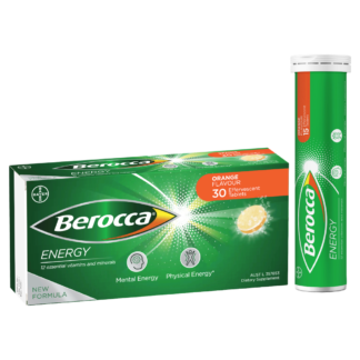 Berocca Energy 30 Effervescent Tablets - Orange Flavour