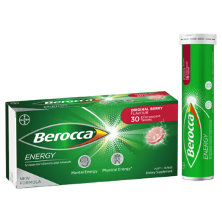 Berocca Energy 30 Effervescent Tablets - Original Berry Flavour