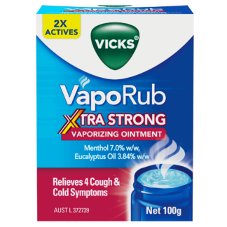 Vicks VapoRub Xtra Strong Vaporizing Ointment 100g