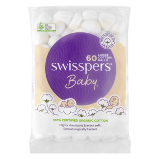 Swisspers Baby Large Cotton Balls 60 Pack