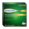 Chemists' Own Paracetamol Soluble 20 Tablets
