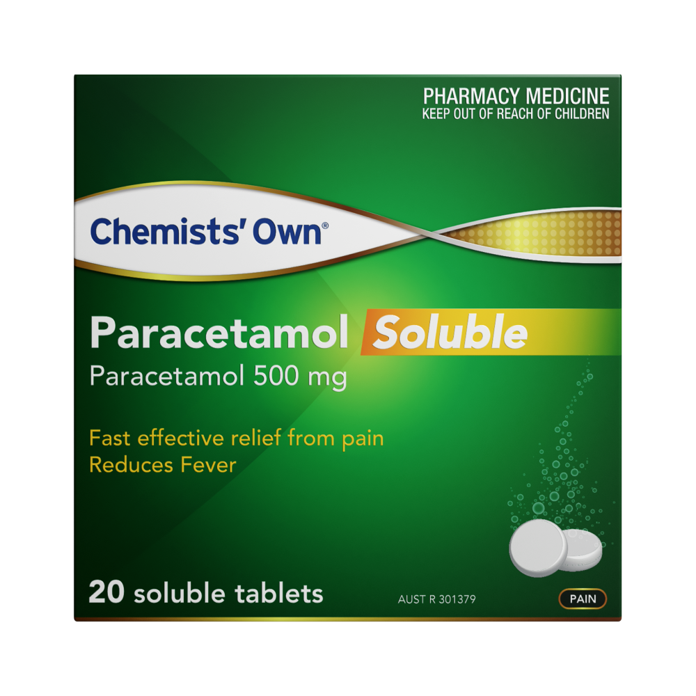 Chemists' Own Paracetamol Soluble 20 Tablets - Image 2