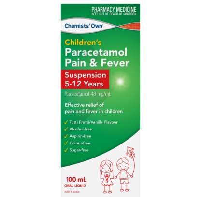 Chemists' Own Children's Paracetamol Pain & Fever 5-12 Years Oral Liquid 100mL