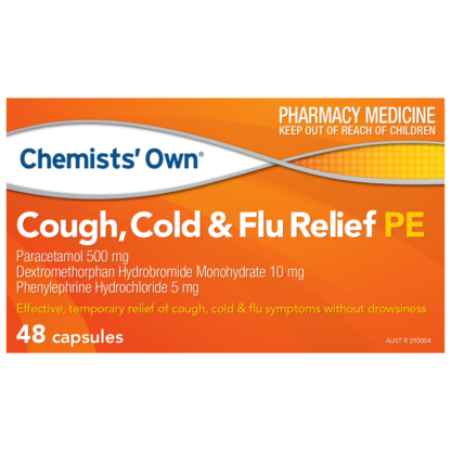 Chemists' Own Cough, Cold & Flu Relief PE 48 Capsules