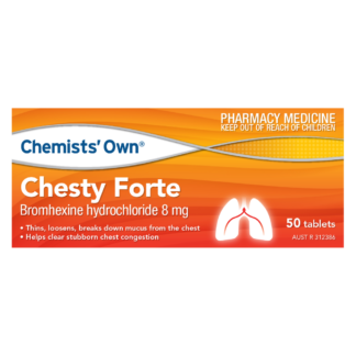Chemists' Own Chesty Forte 50 Tablets