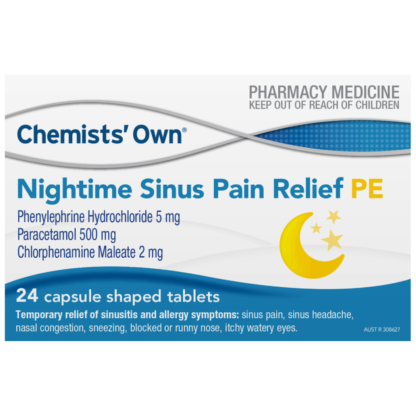 Chemists' Own Nightime Cold & Flu Relief PE 24 Tablets