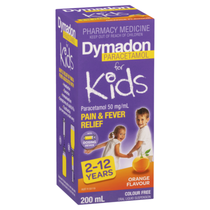 Dymadon for Kids 2-12 Years Oral Liquid 200mL - Orange Flavour