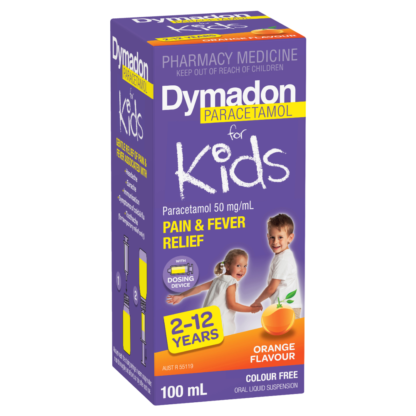 Dymadon for Kids 2-12 Years Oral Liquid 100mL - Orange Flavour