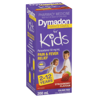 Dymadon for Kids 2-12 Years Oral Liquid 200mL - Strawberry Flavour