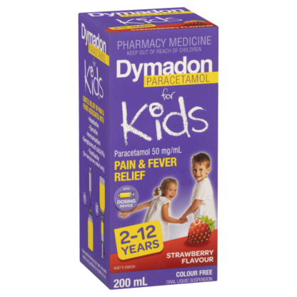 Dymadon for Kids 2-12 Years Oral Liquid 200mL - Strawberry Flavour