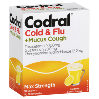 Codral Cold & Flu + Mucus Cough 10 Sachets