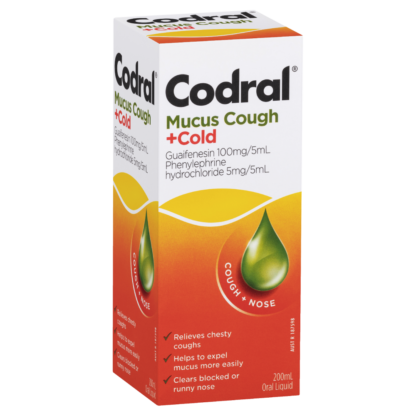Codral Mucus Cough + Cold Oral Liquid 200mL