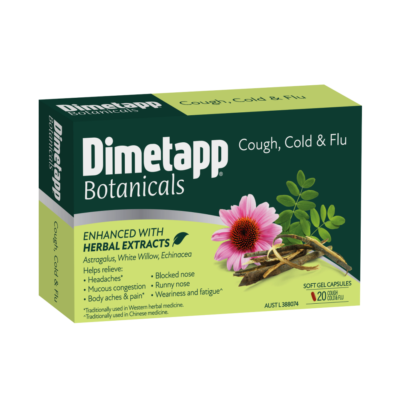 Dimetapp Botanicals Cough, Cold & Flu 20 Capsules
