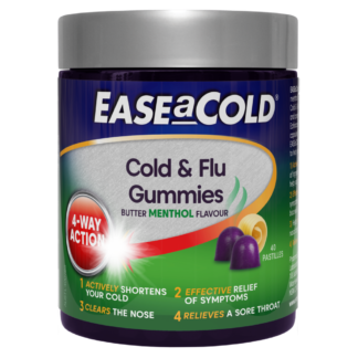 EASEaCOLD Cold & Flu Gummies 40 Pastilles