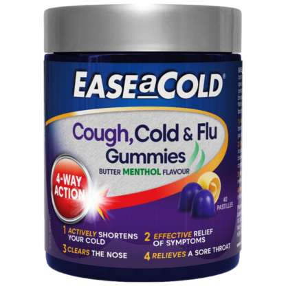 EASEaCOLD Cough, Cold & Flu Gummies 40 Pastilles