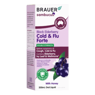 Brauer Sambucus Cold & Flu Forte Oral Liquid 200mL