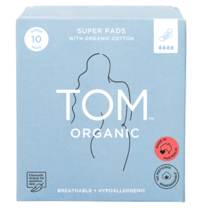 TOM Organic Super Pads 10 Pack