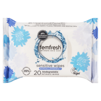 Femfresh Sensitive Wipes 20 Pack