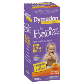 Dymadon for Babies 1 Month to 2 Years Oral Liquid 60mL - Orange Flavour