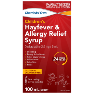 Chemists' Own Children's Hayfever & Allergy Relief Syrup 100mL