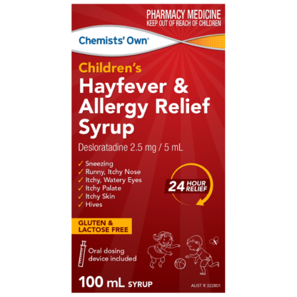 Chemists' Own Children's Hayfever & Allergy Relief Syrup 100mL