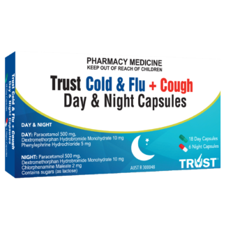 Trust Cold & Flu + Cough Day & Night 24 Capsules