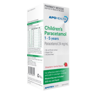 APOHEALTH Children's Paracetamol 1-5 Years 200mL