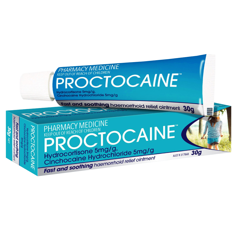 Proctocaine Ointment 30g Fast Soothing Haemorrhoid Relief
