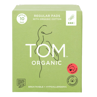 TOM Organic Regular Pads 10 Pack
