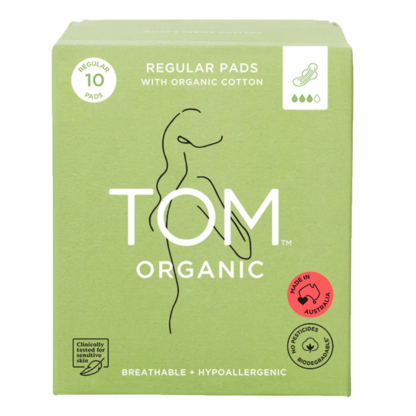 TOM Organic Regular Pads 10 Pack